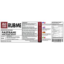 New York Heavy Pastrami Rub 225g Thumbnail Image 1