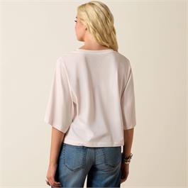 Ariat Womens Western Wanderlust T-Shirts - Sea Salt Thumbnail Image 1