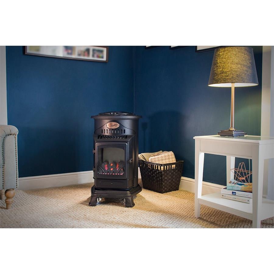 Calor Provence 3.4kw Matt Black Gas Heater SoCal