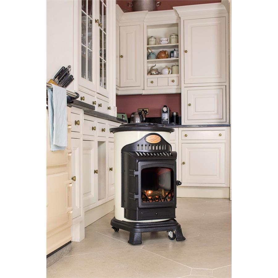 Provence Calor Real Flame Effect 3.4kw Cream Heater SoCal